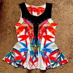 Peplum Small Striking colors polyester